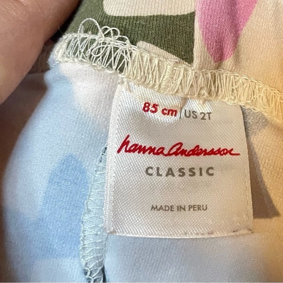 Hanna Andersson floral print French terry shorts and matching leggings -2T (85cm - Picture 5 of 8